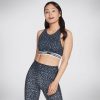 Damen SKECHERS Oberteile | Midnight Leopard Crop Bra