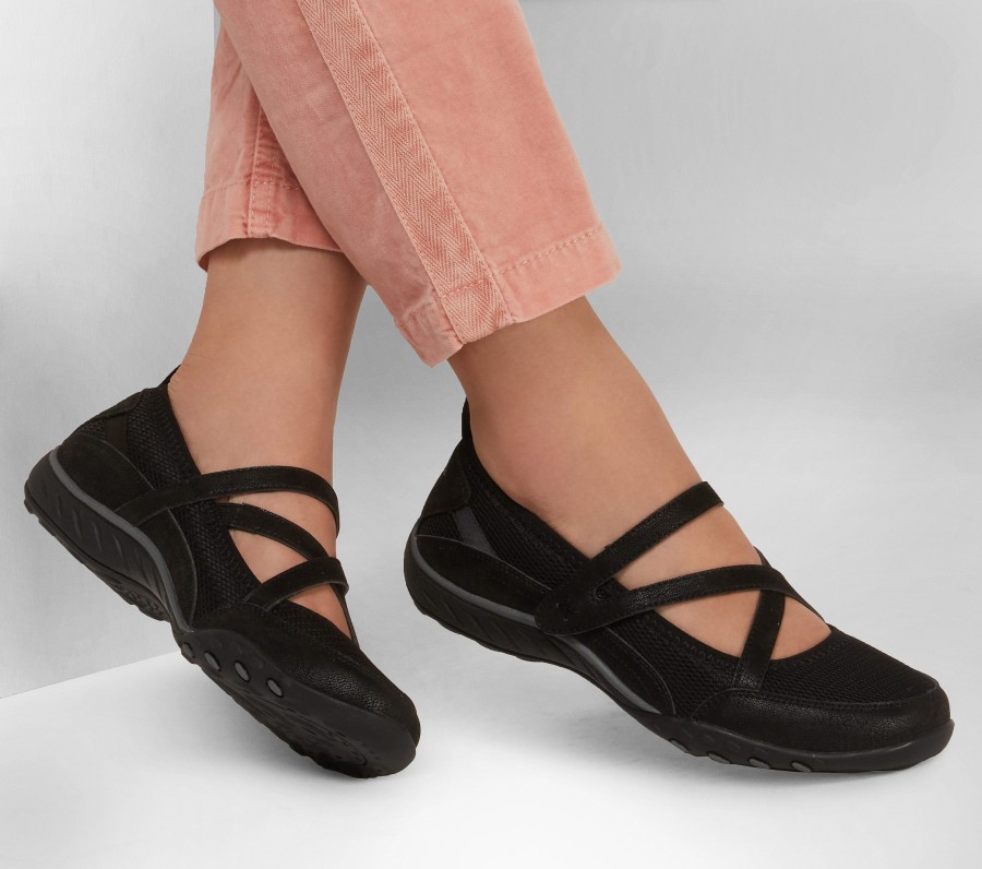 Damen SKECHERS Slip-Ons | Relaxed Fit: Breathe-Easy - Cross Talk