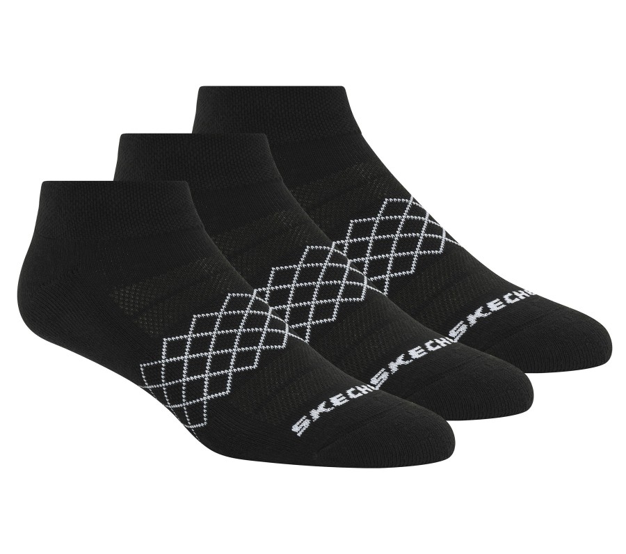 Damen SKECHERS Socken | 3 Pack Diamond Quarter Socks