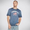 Herren SKECHERS Oberteile | Skechers Skech-Dye Americana 92 Tee Shirt