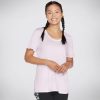 Damen SKECHERS Oberteile | Diamond Wash Hatha Scoop Neck Tunic Tee