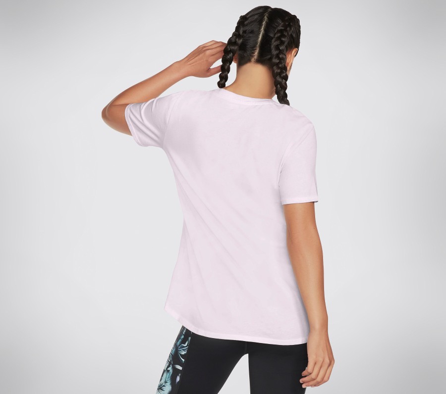 Damen SKECHERS Oberteile | Diamond Wash Hatha Scoop Neck Tunic Tee