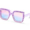 Bekleidung SKECHERS Sonnenbrillen | Square Rhinestone Sunglasses