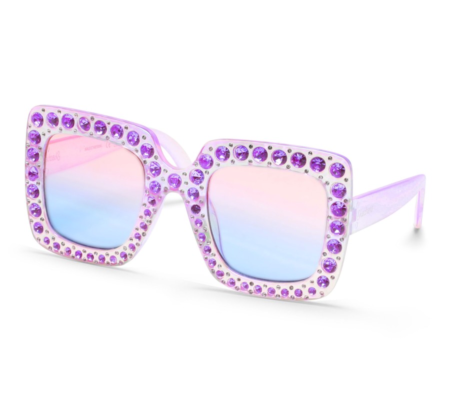 Bekleidung SKECHERS Sonnenbrillen | Square Rhinestone Sunglasses