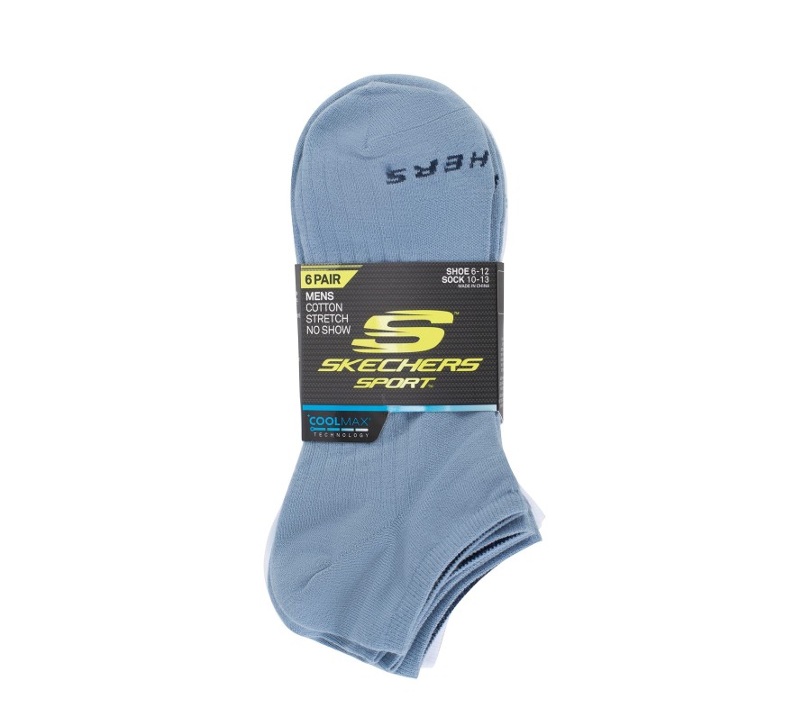 Bekleidung SKECHERS Accessoires | 6 Pack No Show Coolmax Socks