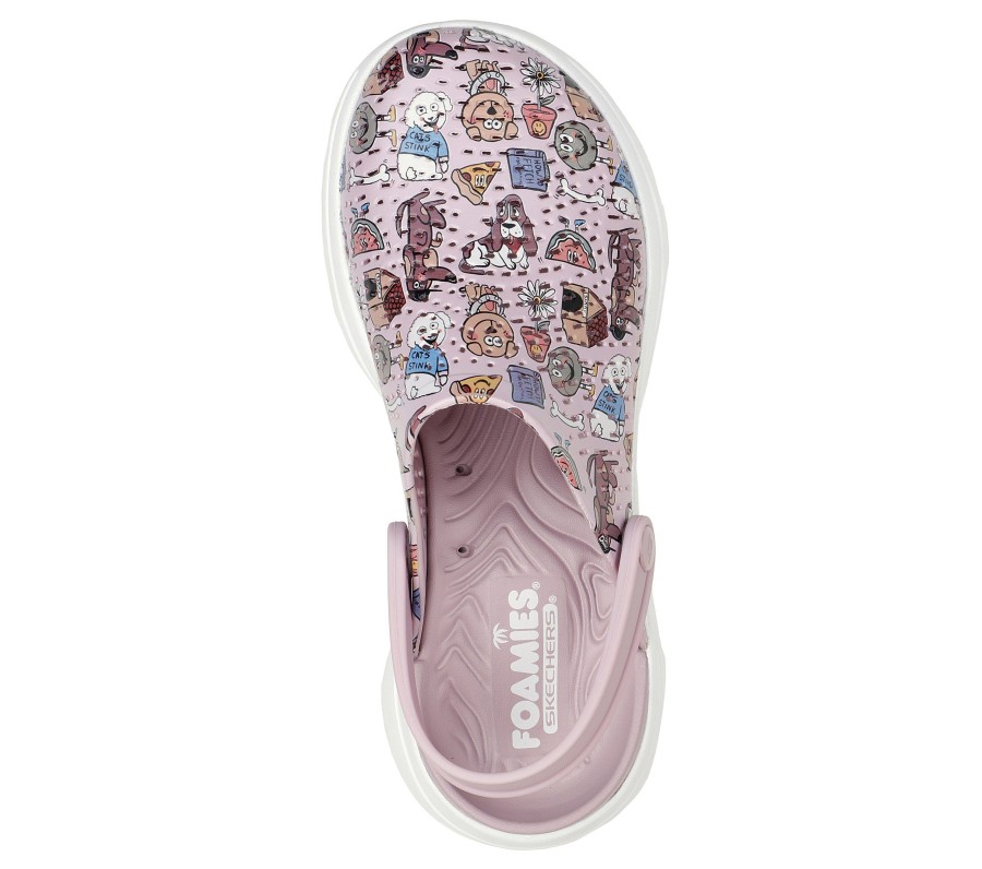 Damen SKECHERS Sandalen | Foamies: Go Walk 5 - Pup Life