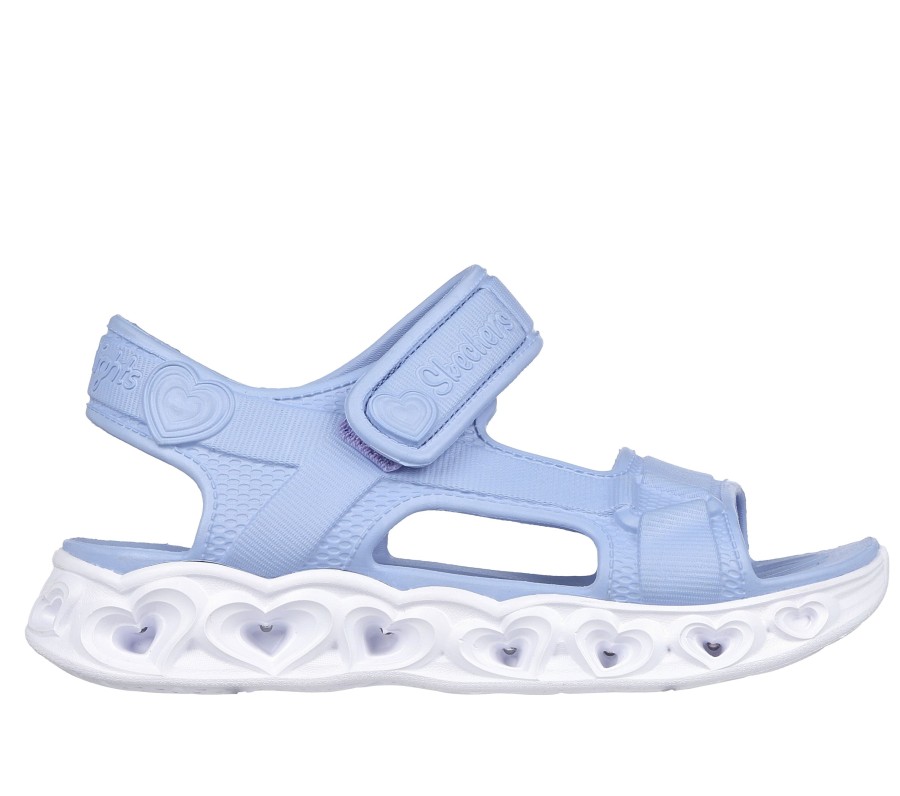 Kinder SKECHERS Light Up | Foamies: Heart Lights Sandal - Always Flashy