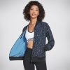 Damen SKECHERS Oberteile | Midnight Leopard Rev Bomber Jacket