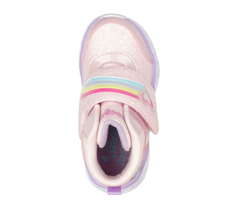 Kinder SKECHERS Light Up | S-Lights: Heart Lights - Brilliant Rainbow