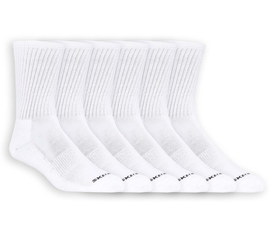 Bekleidung SKECHERS Accessoires | 6 Pack Unisex Half Terry Crew Socks