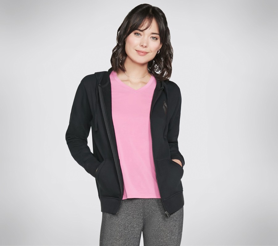 Damen SKECHERS Oberteile | Diamond Front-Zip Hoodie