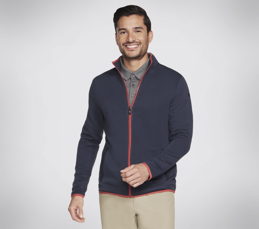 Herren SKECHERS Oberteile | The Hoodless Hoodie Ottoman Jacket