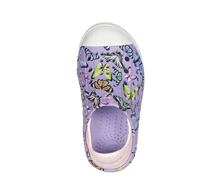 Kinder SKECHERS Slip-Ons | Foamies: Guzman Steps - Butterfly