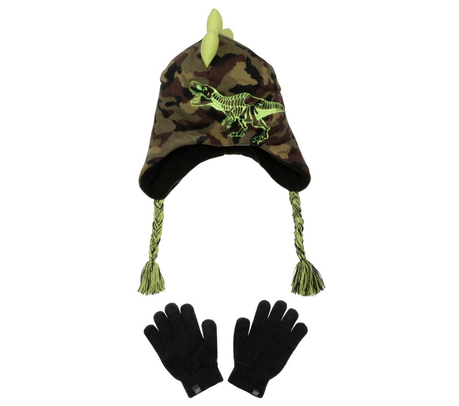 Bekleidung SKECHERS Winterbekleidung | Camouflage T-Rex Hat And Glove Set