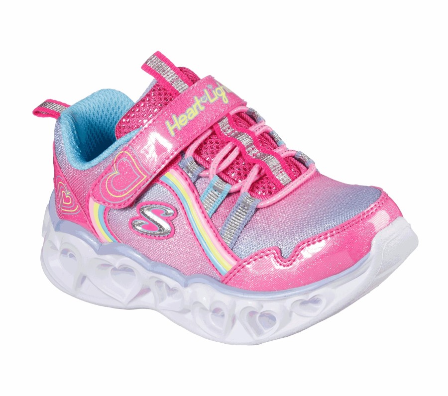 Kinder SKECHERS Light Up | S Lights: Heart Lights - Rainbow Lux