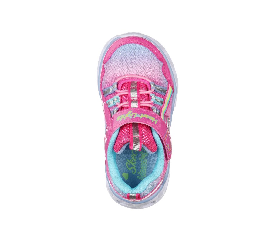 Kinder SKECHERS Light Up | S Lights: Heart Lights - Rainbow Lux