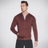 Herren SKECHERS Oberteile | Skechers Apparel Goknit Pique Full Zip Hoodie