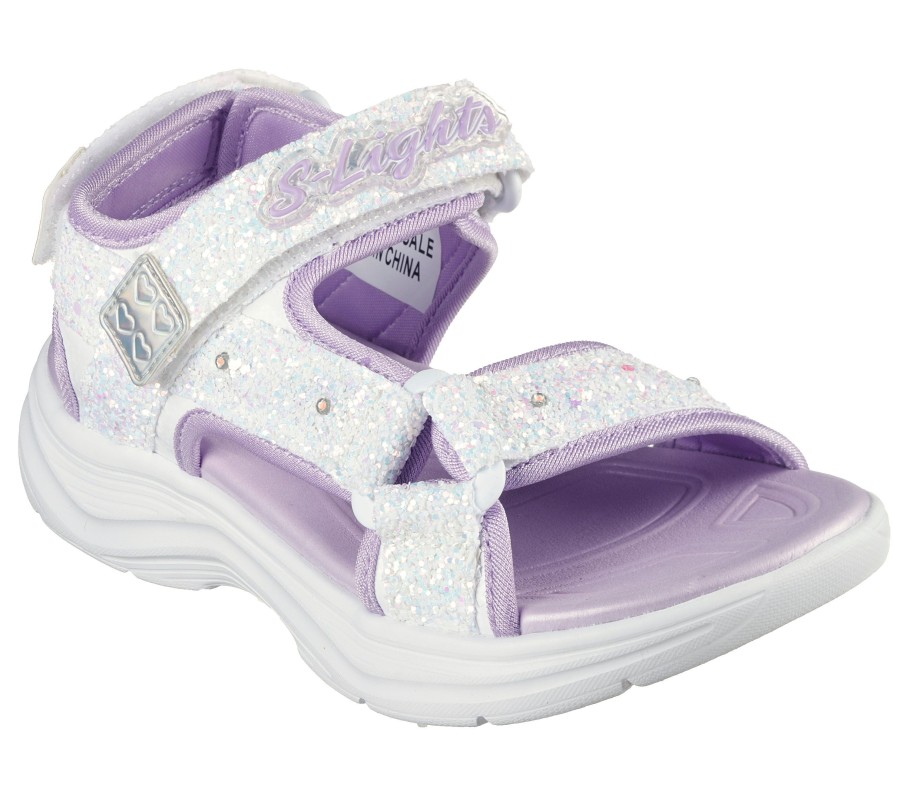 Kinder SKECHERS Light Up | Glimmer Kicks - Glittery Glam