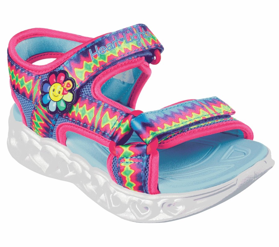 Kinder SKECHERS Light Up | Heart Lights Sandal - Miss Vibrant