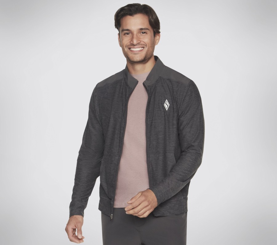 Herren SKECHERS Oberteile | The Hoodless Hoodie Skech-Knits Ultra Go Lite