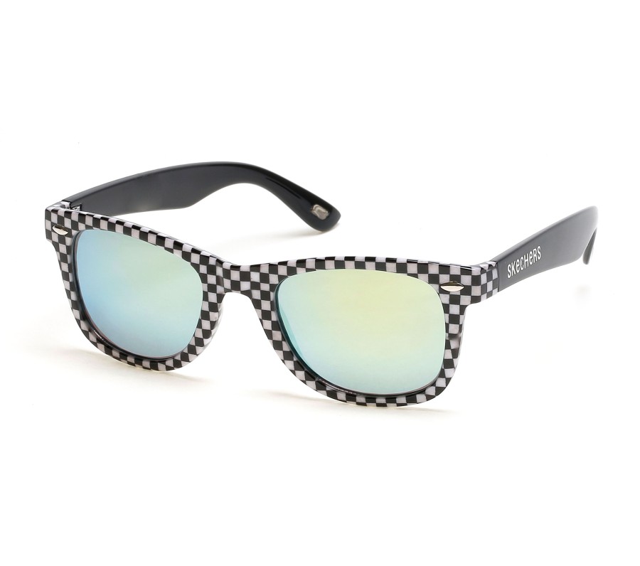 Bekleidung SKECHERS Sonnenbrillen | Checkered Wayfarer Sunglasses