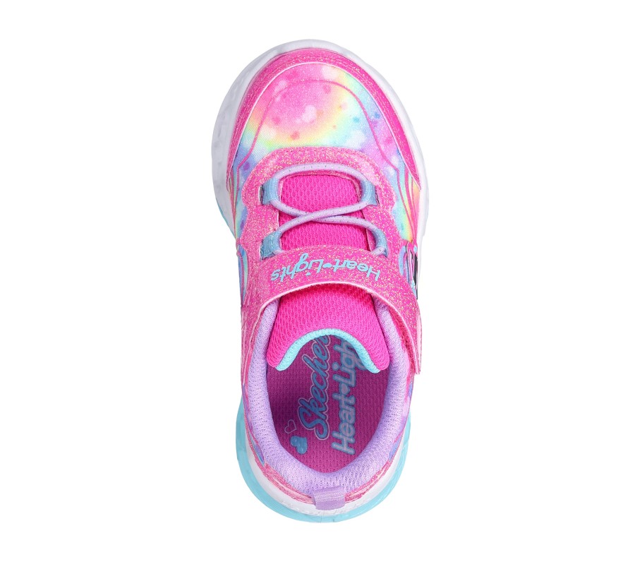 Kinder SKECHERS Sneaker Casual | Flutter Heart Lights - Groovy Swirl