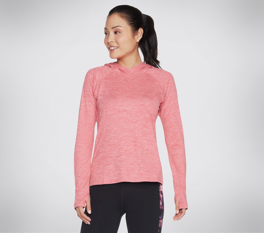 Damen SKECHERS Oberteile | Godri Swift Hooded Long Sleeve