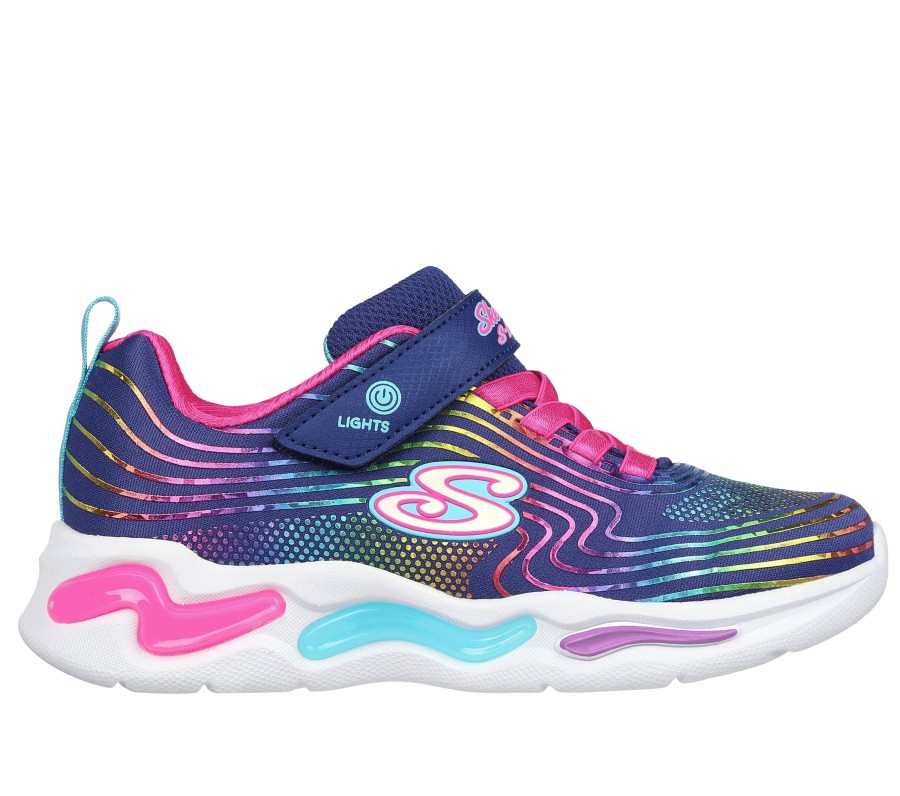 Kinder SKECHERS Slip-Ons | S Lights: Wavy Beams