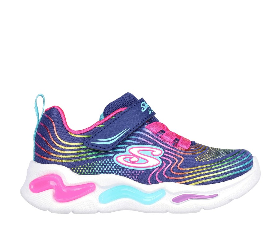 Kinder SKECHERS Slip-Ons | S Lights: Wavy Beams