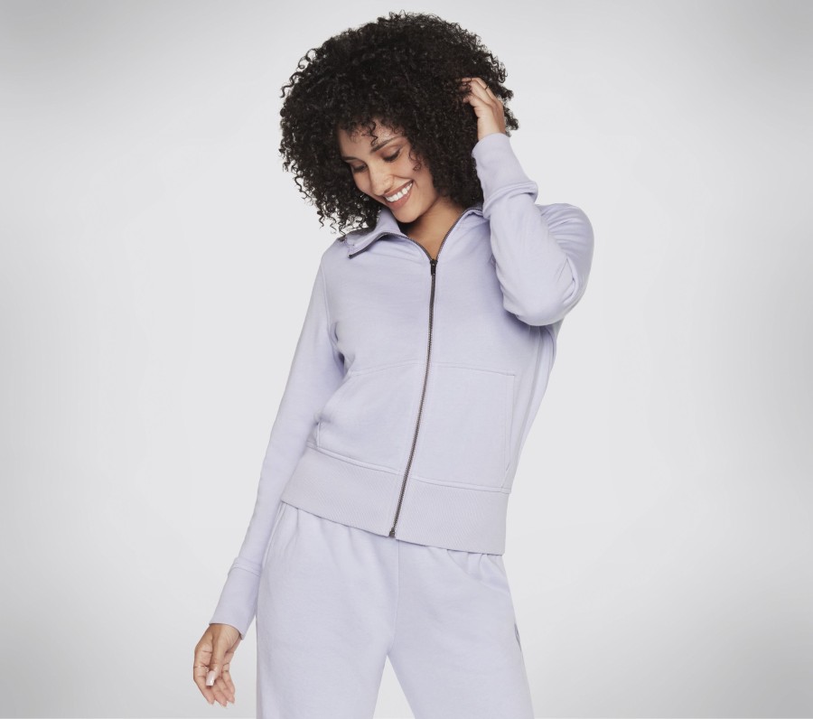 Damen SKECHERS Oberteile | The Hoodless Hoodie Diamond Jacket