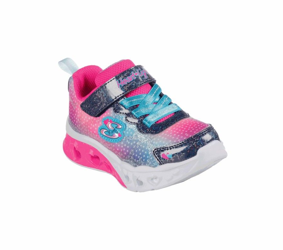 Kinder SKECHERS Slip-Ons | Flutter Heart Lights - Simply Love