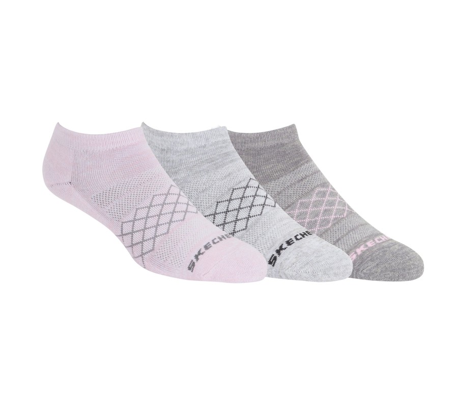 Bekleidung SKECHERS Accessoires | 3 Pack Low Cut Heel Tab Socks