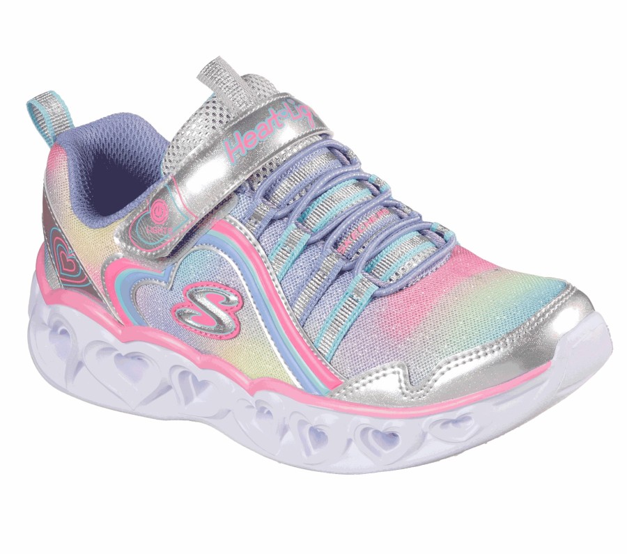 Kinder SKECHERS Light Up | S Lights: Heart Lights - Rainbow Lux