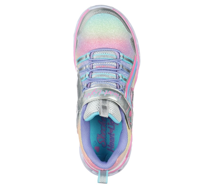 Kinder SKECHERS Light Up | S Lights: Heart Lights - Rainbow Lux