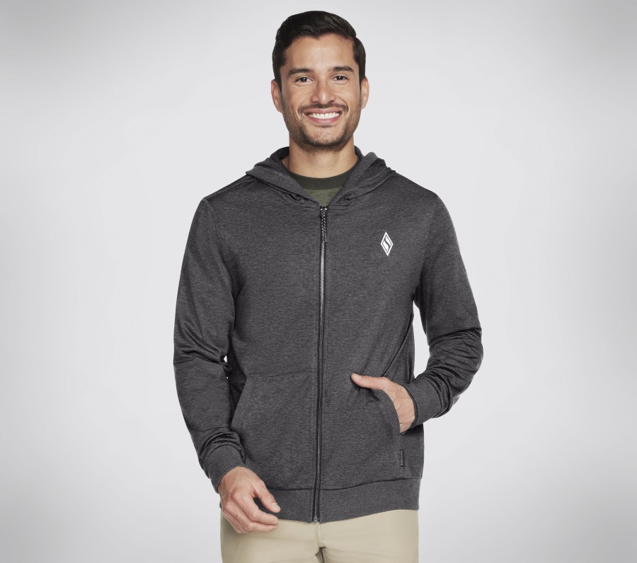 Herren SKECHERS Oberteile | Skech-Knits Ultra Go Full Zip Hoodie