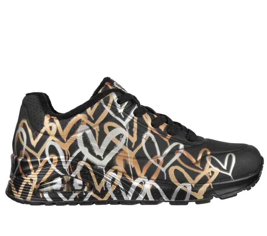 Damen SKECHERS Schnurer | Skechers X Jgoldcrown: Uno - Metallic Love