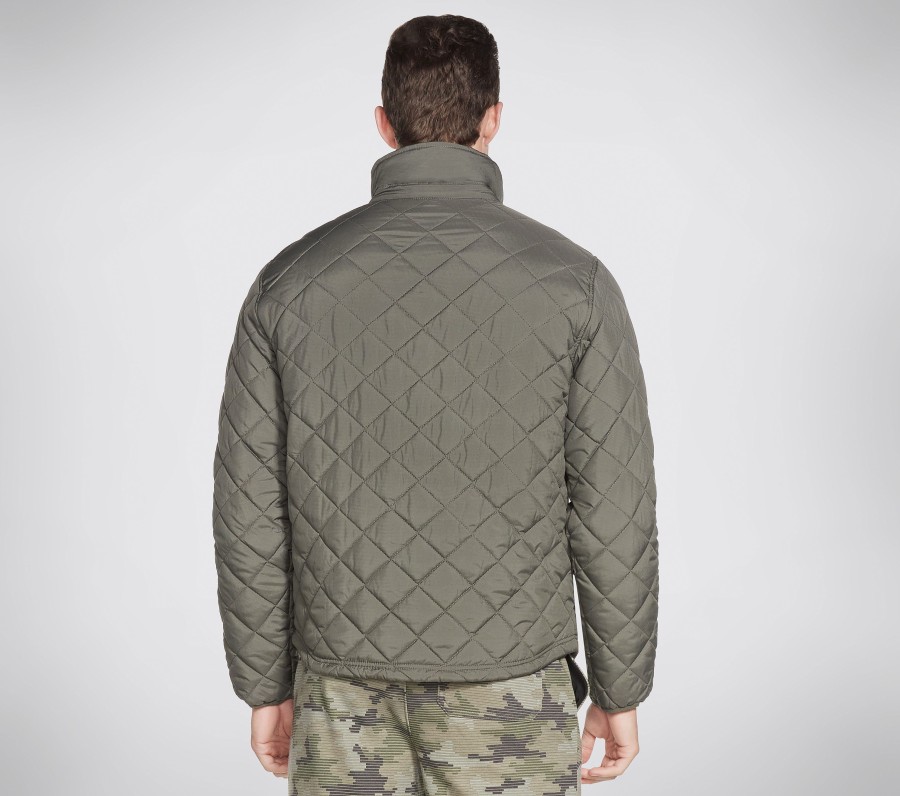 Herren SKECHERS Oberteile | Skechers Apparel Chill Out Quilted Jacket