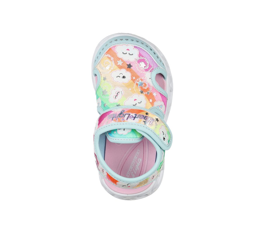 Kinder SKECHERS Sandalen | Heart Lights Sandal - Cutie Clouds