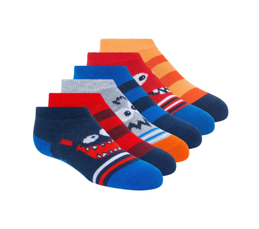 Damen SKECHERS Socken | Low Cut Monster Socks - 6 Pack