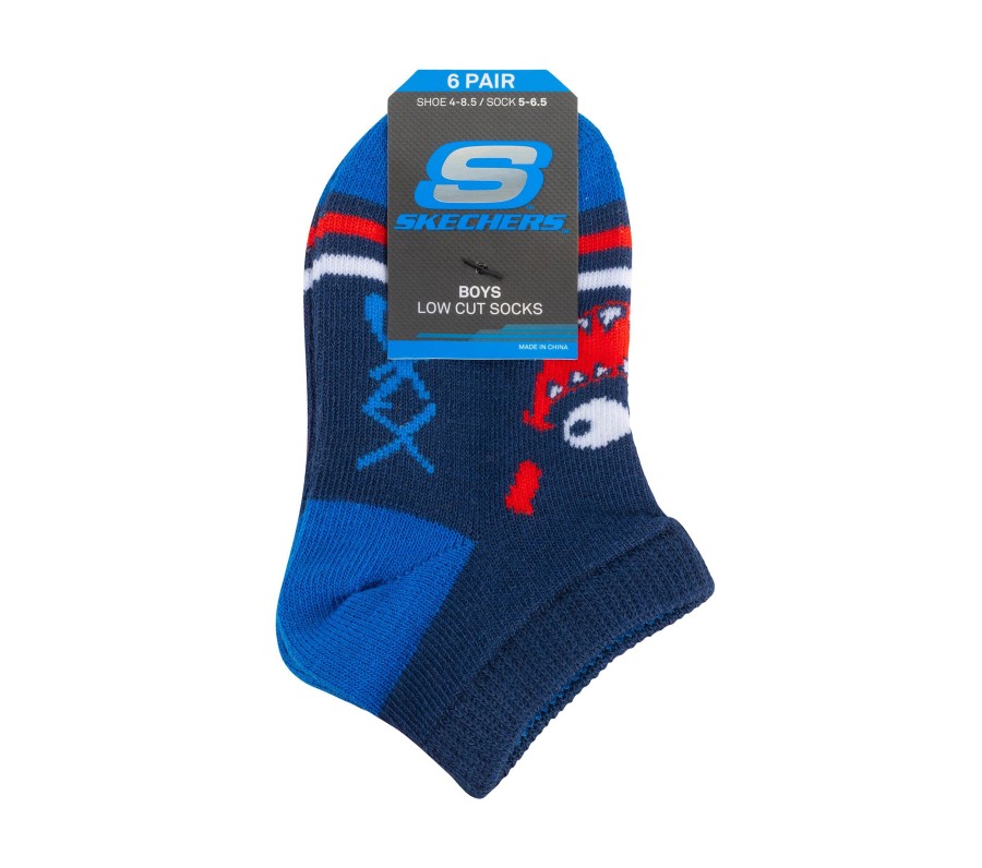 Damen SKECHERS Socken | Low Cut Monster Socks - 6 Pack