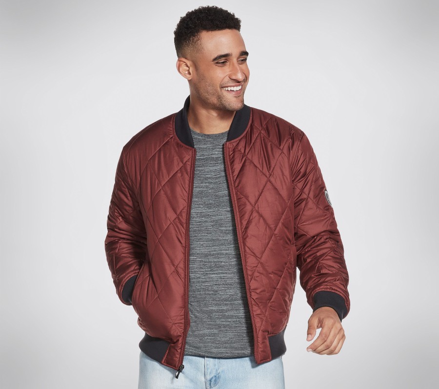 Herren SKECHERS Oberteile | Skechers Apparel Apex Quilted Jacket