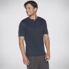 Herren SKECHERS Oberteile | Goknit Pique Short Sleeve Henley