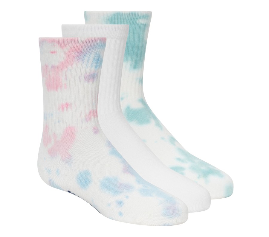 Damen SKECHERS Socken | Tie-Dye Crew Socks - 3 Pack