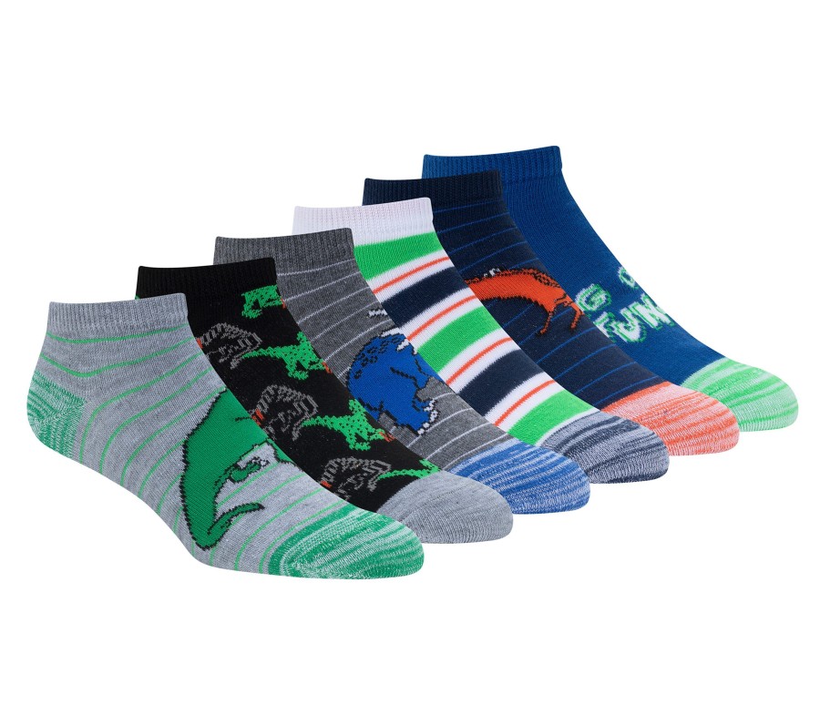 Damen SKECHERS Socken | Dino Stripe Socks - 6 Pack