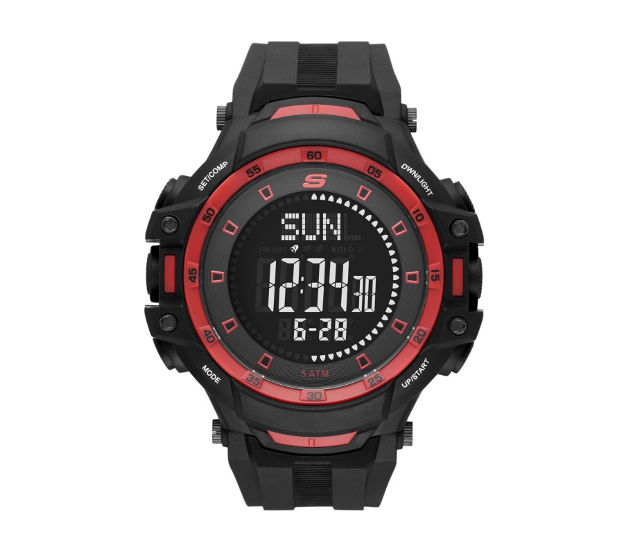 Bekleidung SKECHERS Accessoires | Grandpoint Black & Red Watch