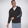 Herren SKECHERS Oberteile | Skech-Sweats Overland Full Zip Hoodie