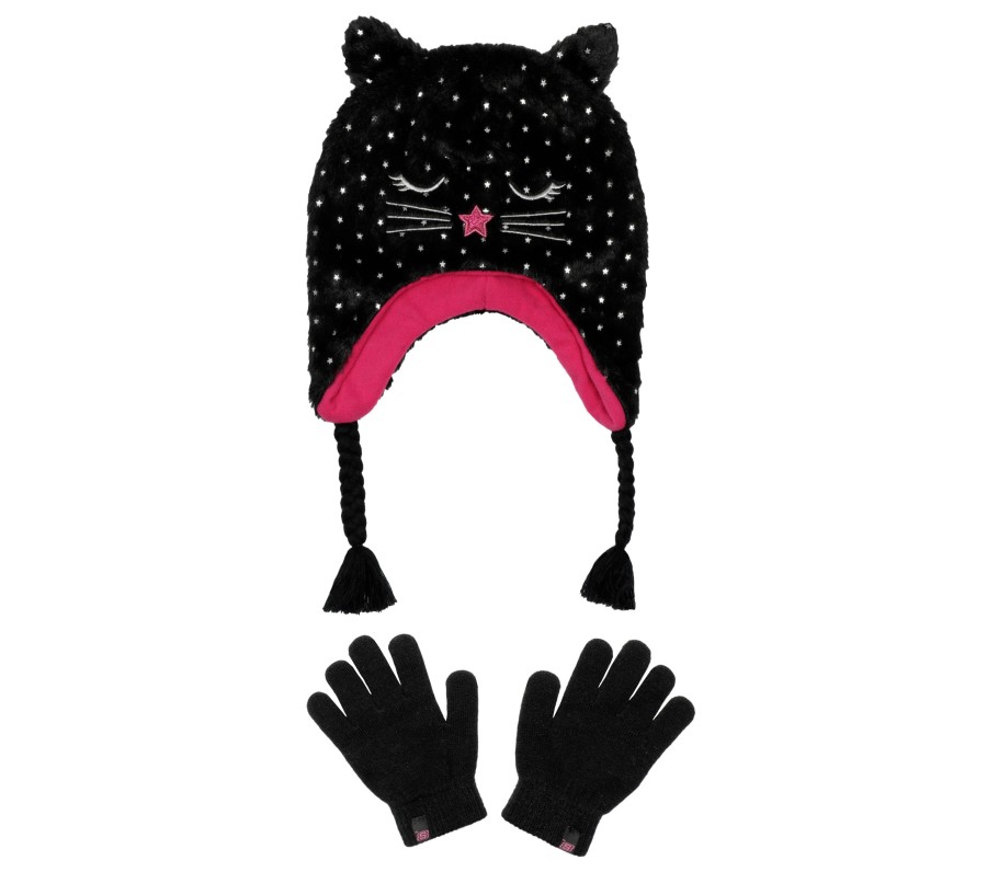 Bekleidung SKECHERS Winterbekleidung | Cold Weather Star Foil Cat Hat Set