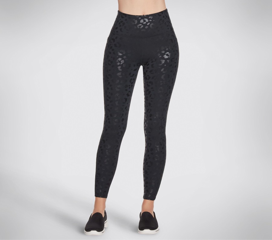 Damen SKECHERS Hosen | Go Walk Shadow Leopard Hw Legging