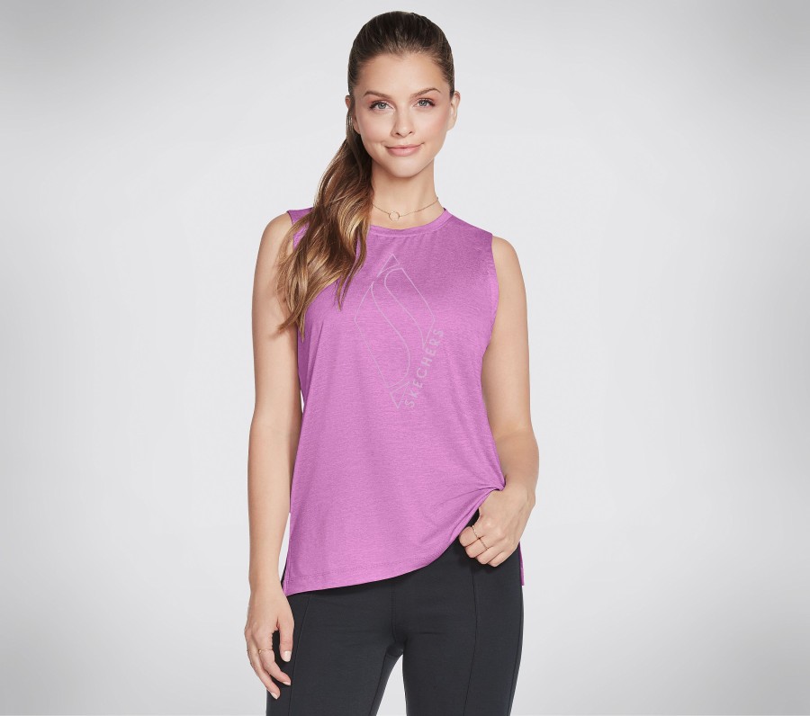 Damen SKECHERS Oberteile | Go Walk Apparel Go Dri Essential Tank Top