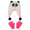 Bekleidung SKECHERS Winterbekleidung | Panda Faux Fur Hat And Gloves Set